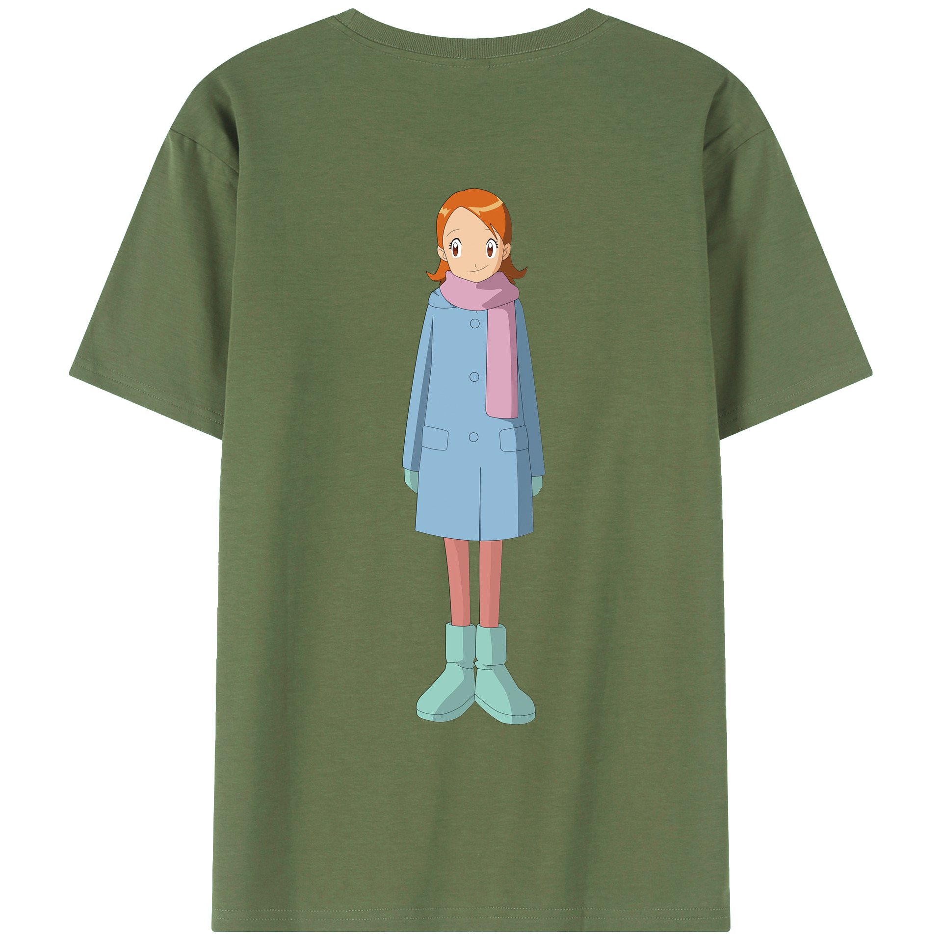 （画像用） Digimon デジタルモンスター/デジモン 綿100％ メンズ半袖Tシャツ（バックプリント） 通気性